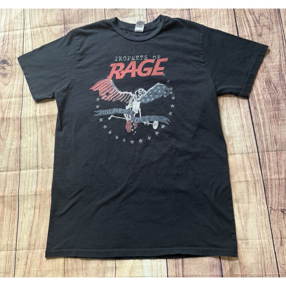 Prophets Of Rage The Party's Over Band Shirt Short Sleeve 2016 Tour Large
